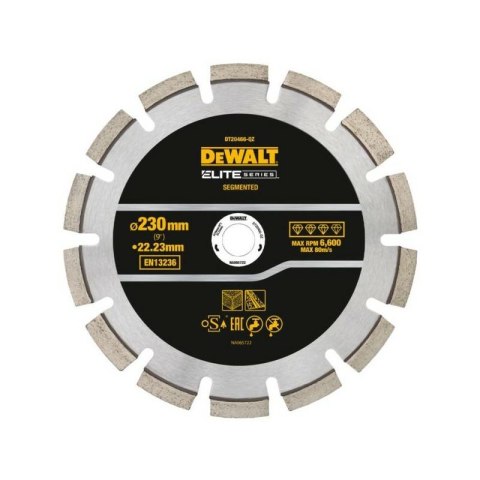 DEWALT TARCZA DIAM.SEG. 230mm ELITE ASFALT/BETON