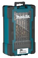 MAKITA ZESTAW WIERTEŁ DO METALU HSS-G M-FORCE 25szt.1-13mm