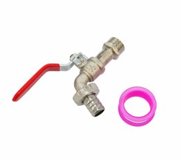 AWTOOLS KRAN OGRODOWY CYNK NIKLOWANY 1/2