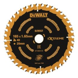 DEWALT PIŁA TARCZ.165x20mmx40z