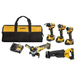 DEWALT ZESTAW COMBO 18V DCK509P3 (DCD800, DCF850, DCF922, DCS386, DCG405) 3x5,0Ah