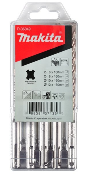 MAKITA ZESTAW WIERT.SDS+ 5szt.
