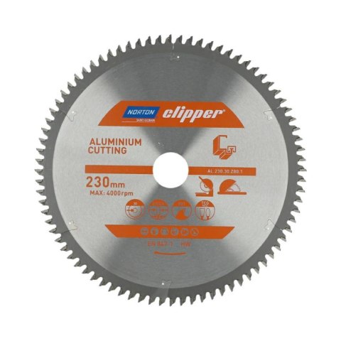 NORTON PIŁA TARCZOWA 230mm x 30mm x 80z ALUMINUM (2,8/2,0)
