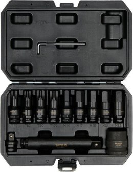 YATO KLUCZE TORX / HEX UDAROWE 12 elem. 10655