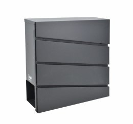 AWTOOLS SKRZYNKA NA LISTY ANTRACYT 41 / 370x370x105mm