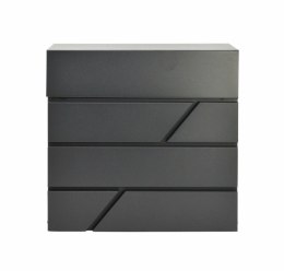 AWTOOLS SKRZYNKA NA LISTY CZARNA 43 / 370x370x105mm