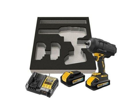 DEWALT KLUCZ UDAROWY 1/2" 18V DCF961H2G 1626Nm 2x5,0Ah GFN TSTAK