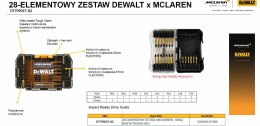 DEWALT ZESTAW KOŃCÓWEK FLEXTORQ 28cz. /MCALREN
