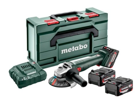 METABO SZLIFIERKA KĄT.W 18 L 9-125 QUICK 3x4,0Ah