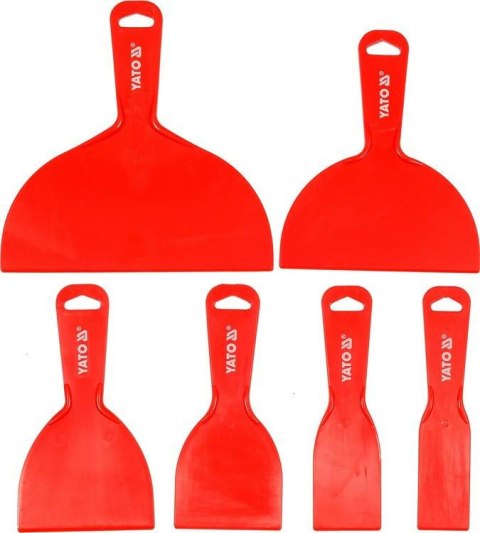 YATO SKROBAKI / SZPACHELKI PLASTIKOWE kpl. 6szt.