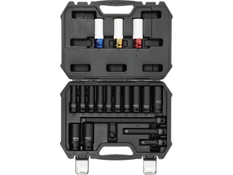 YATO ZESTAW NASADEK UDAROWYCH 1/2" 18el.