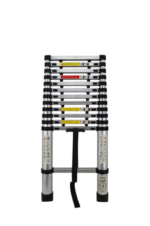 AWTOOLS DRABINA ALUMINIOWA TELESKOPOWA 3,8m 13 STOPNI