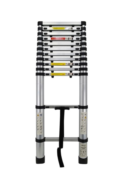 AWTOOLS DRABINA ALUMINIOWA TELESKOPOWA 3,8m 13 STOPNI