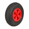 AWTOOLS KOŁO DO TACZKI OGRODOWEJ PNEUMATYCZNE 300mm PLASTIKOWA FELGA OPONA 2-PŁÓCIENNA CZERWONE