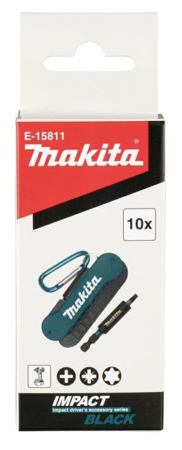 MAKITA ZESTAW KOŃCÓWEK WKRĘTAKOWYCH IMPACT BLACK 25mm /10szt.