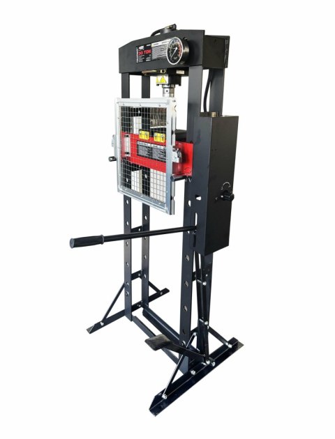 AWTOOLS PRASA HYDRAULICZNA Z MANOMETREM 30T PROFESIONALNA Z PEDAŁEM I OSŁONĄ /BLACK LINE