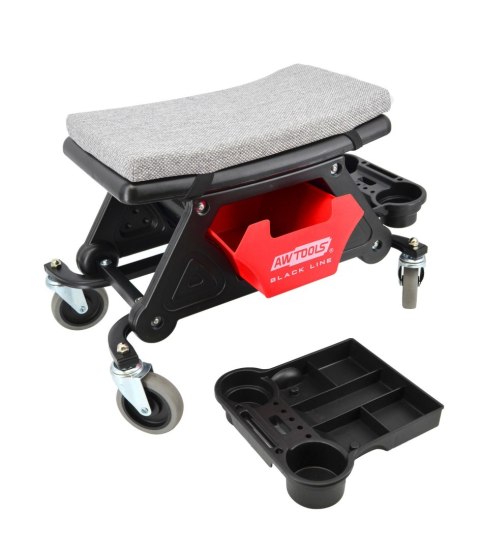 AWTOOLS SIEDZISKO WARSZTATOWE ZE SCHOWKIEM I PÓŁKAMI BLACK LINE