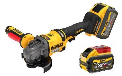 DEWALT SZLIFIERKA KĄT.125mm 18V DCG418SHDX2 2x9,0Ah FV BL WŁ. ŁOPATKOWY TSTAK