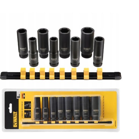 DEWALT ZESTAW NASADEK UDAROWYCH 8cz. 1/2"