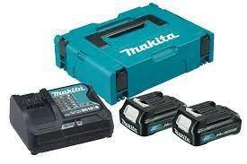 MAKITA ZESTAW ZASILAJĄCY 12V 2x2,0Ah (BL1021Bx2+DC10SB) MAKPAC