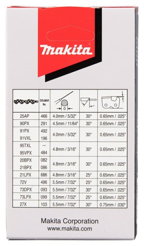 MAKITA ŁAŃCUCH TNĄCY 21LPX 38cm 1,5mm 0,325"