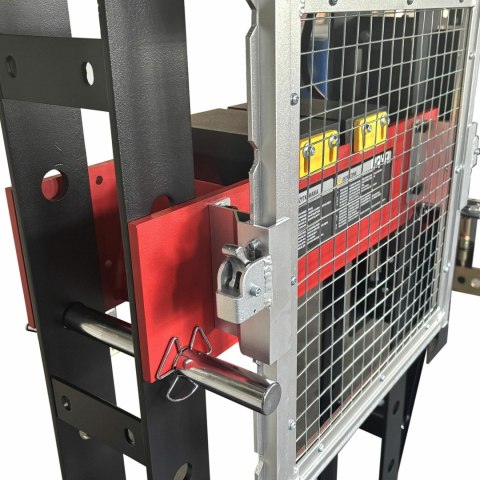 AWTOOLS PRASA HYDRAULICZNO-PNEUMATYCZNA Z MANOMETREM 50T PROFESIONALNA Z OSŁONĄ BLACK LINE