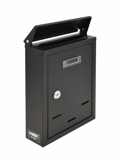 AWTOOLS SKRZYNKA NA LISTY CZARNA 01 / 300x200x65mm