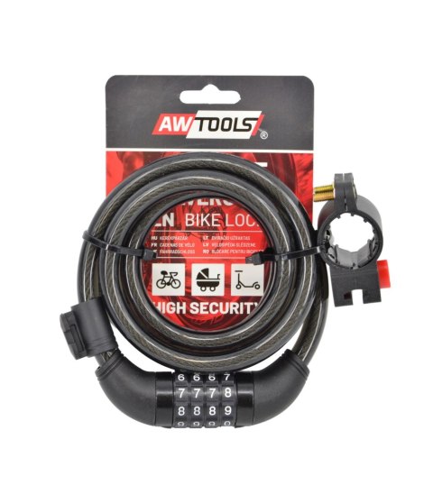 AWTOOLS ZAPIĘCIE ROWEROWE fi 12 x 150cm SZYFR