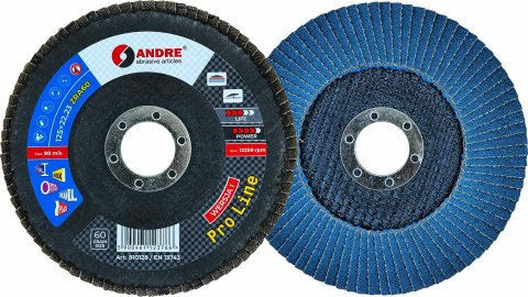 ANDRE ŚCIERNICA LISTKOWA 125mm P120 CYRKONOWA PRO LINE WERSJA I