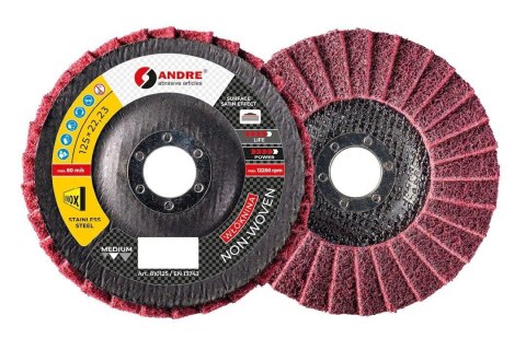 ANDRE ŚCIERNICA WŁÓKNINOWA 125mm BARDZO DROBNA