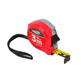 AWTOOLS MIARA ZWIJANA COMPACT 3m x 19mm ABS 2-STOP