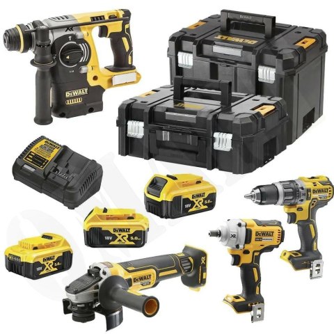 DEWALT ZESTAW COMBO 18V DCK428P3T (DCF894 + DCD796 + DCG405 + DCH273) 3x5,0Ah TSTAK