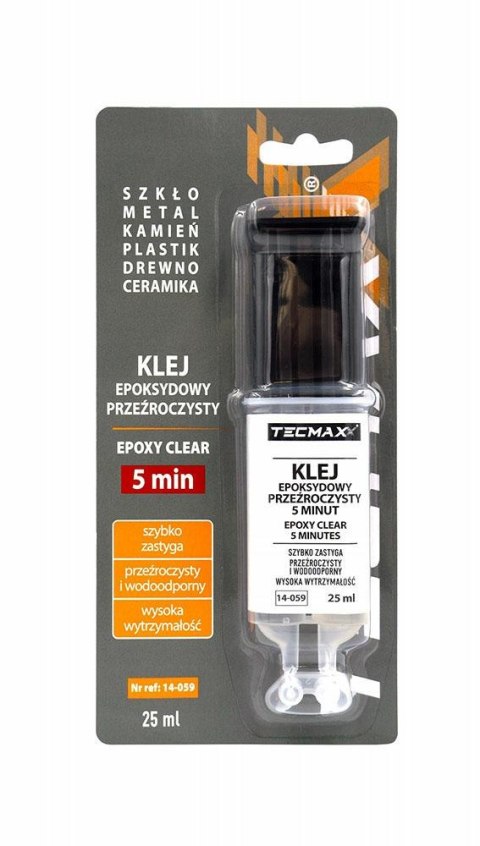 TECMAXX KLEJ EPOKSYDOWY DO METALU 5 MINUT - STRZYKAWKA 25ml TECMAXX KLEJ EPOKSYDOWY DO METALU 5 MINUT - STRZYKAWKA 25ml