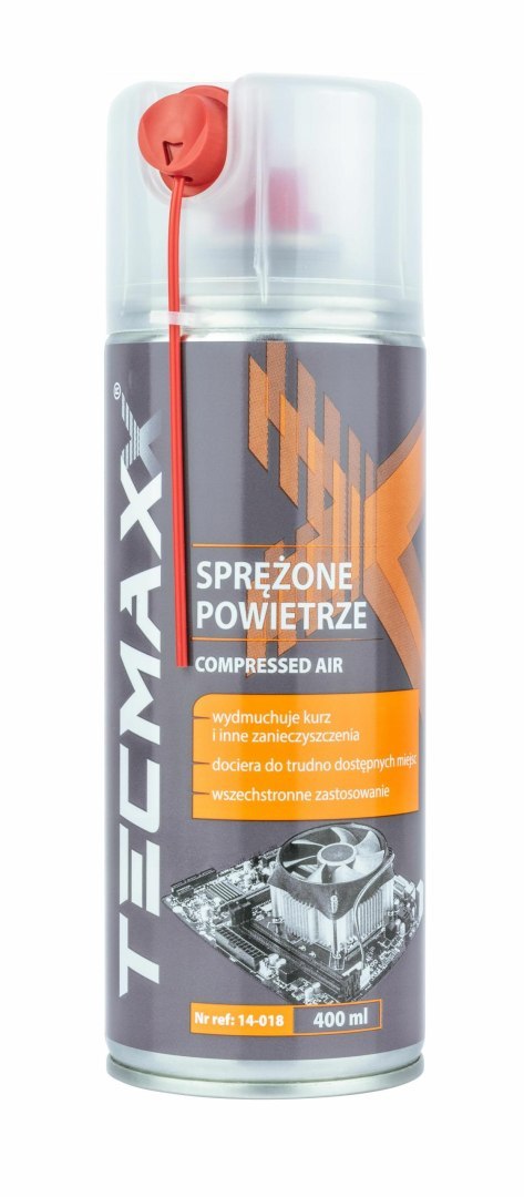 TECMAXX SPRĘŻONE POWIETRZE 400ml + SŁOMKA TECMAXX SPRĘŻONE POWIETRZE 400ml + SŁOMKA