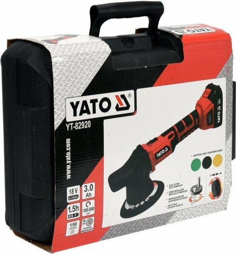 YATO POLERKA MIMOŚRODOWA BEZSZCZOTKOWA 18V 1x3,0Ah