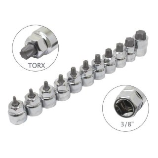 ASTA NASADKI NISKOPROFILOWE - TORX 3/8" NA SZYNIE