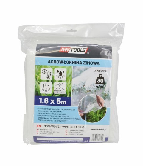 AWTOOLS AGROWŁÓKNINA ZIMOWA 30g 1,6* 5mBIAŁA