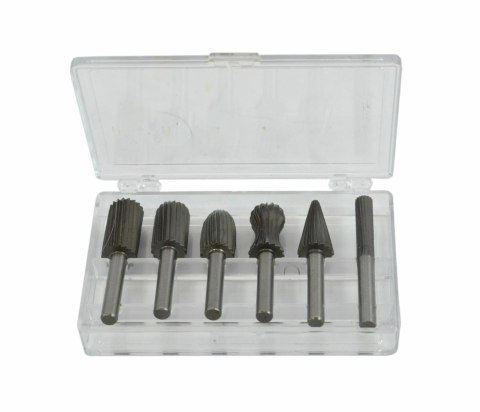 AWTOOLS FREZY TRZPIENIOWE DO METALU FI 6mm kpl.6szt.