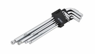 AWTOOLS KLUCZE IMBUSOWE HEX /1,5-10,0mm/ 9szt. KULA DŁUGIE