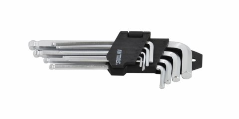 AWTOOLS KLUCZE IMBUSOWE HEX /1,5-10,0mm/ 9szt. KULA