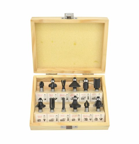 AWTOOLS FREZY DO DREWNA, KOMPLET 12 elem. TRZPIEŃ 8mm AWTOOLS FREZY DO DREWNA, KOMPLET 12 elem. TRZPIEŃ 8mm