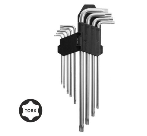 AWTOOLS KLUCZE TORX DŁUGIE / T10-T50 / 9 SZTUK AWTOOLS KLUCZE TORX DŁUGIE / T10-T50 / 9 SZTUK