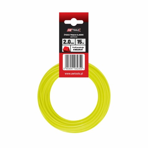 AWTOOLS ŻYŁKA TNĄCA 2,0x10m / KWADRAT AWTOOLS ŻYŁKA TNĄCA 2,0x10m / KWADRAT