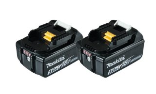 MAKITA AKUMULATOR 2x 18V LI-ION 5,0Ah BL1850 WSKAŹNIK NAŁADOWANIA