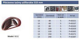 PASY BEZKOŃCOWE 13 x 533 gr. 60 5szt. do 9032
