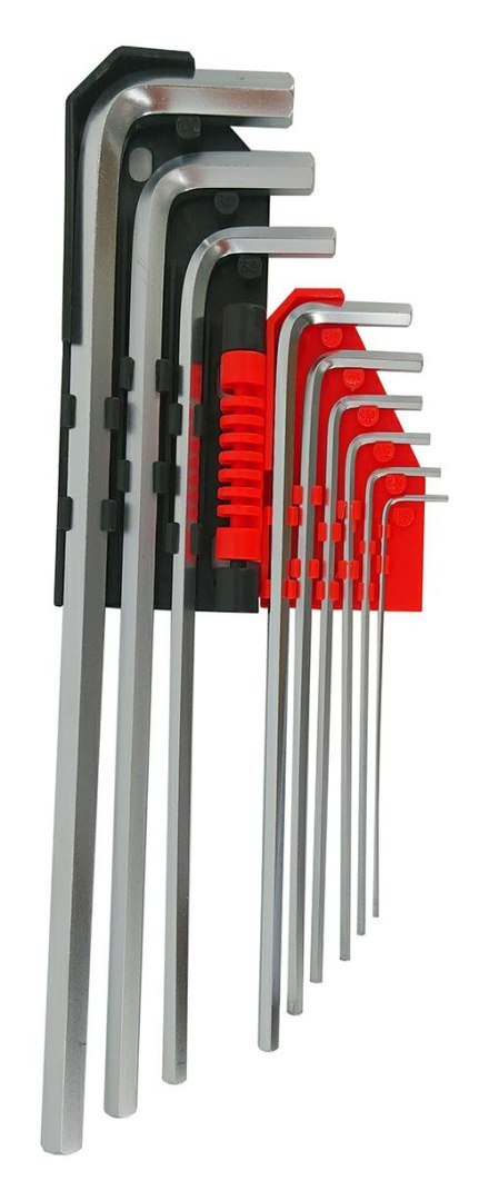 AWTOOLS KLUCZE IMBUSOWE HEX /1,5-10,0mm/ 9szt./ DŁUGIE BLACK LINE
