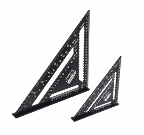 AWTOOLS KĄTOWNIK STOLARSKI ALUMINIOWY 7" BLACK LINE