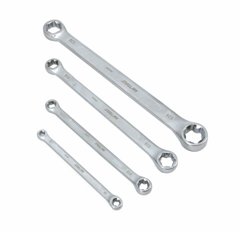 AWTOOLS KLUCZ OCZKOWY TORX E6-E24 4cz. BLACK LINE