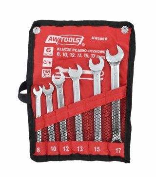 AWTOOLS KLUCZ PŁASKO-OCZKOWY KPL. 6szt. /8mm-17mm