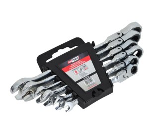 AWTOOLS KLUCZ PŁASKO-OCZKOWY Z GRZECH.PRZEGUB. KPL. 6szt 8-19mm